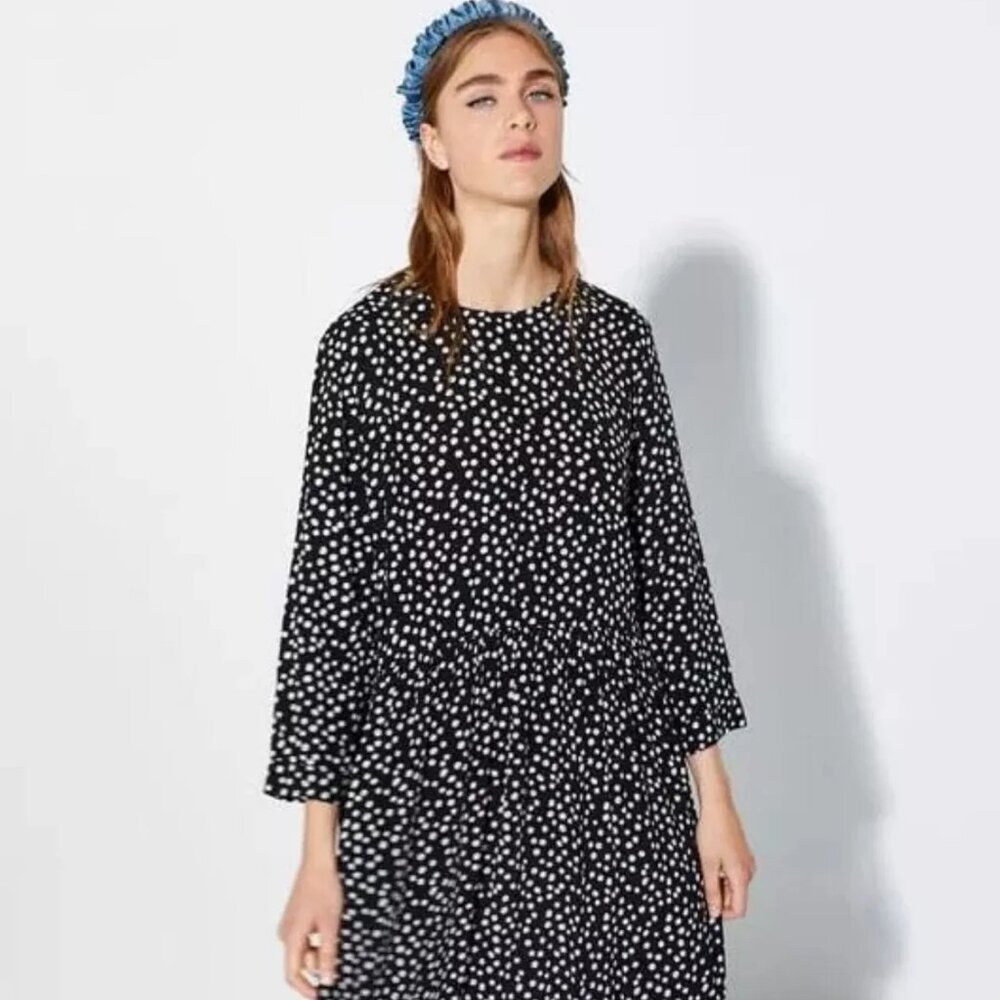 Zara Viral Polka Dot Midi Dress